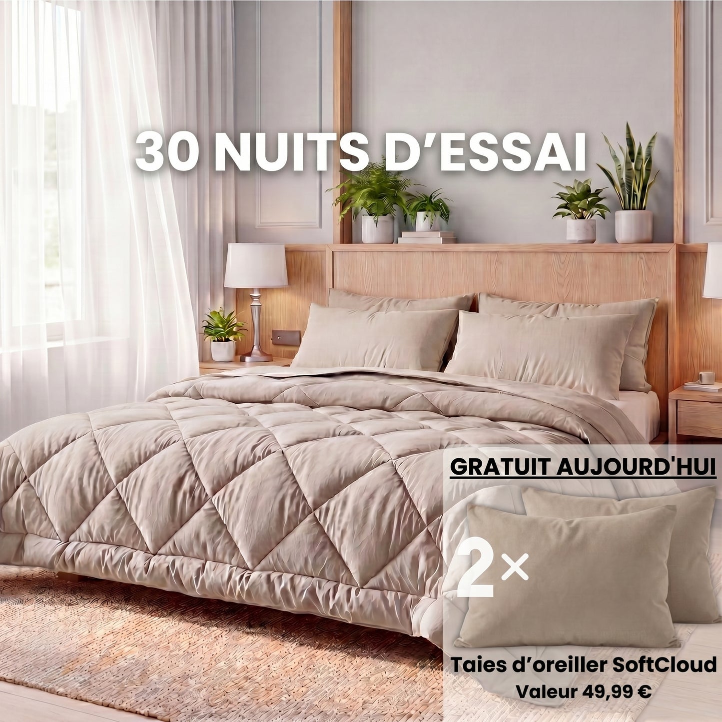 VitaSleep® – La couette 2 en 1 à séchage rapide qui élimine le besoin de housse.