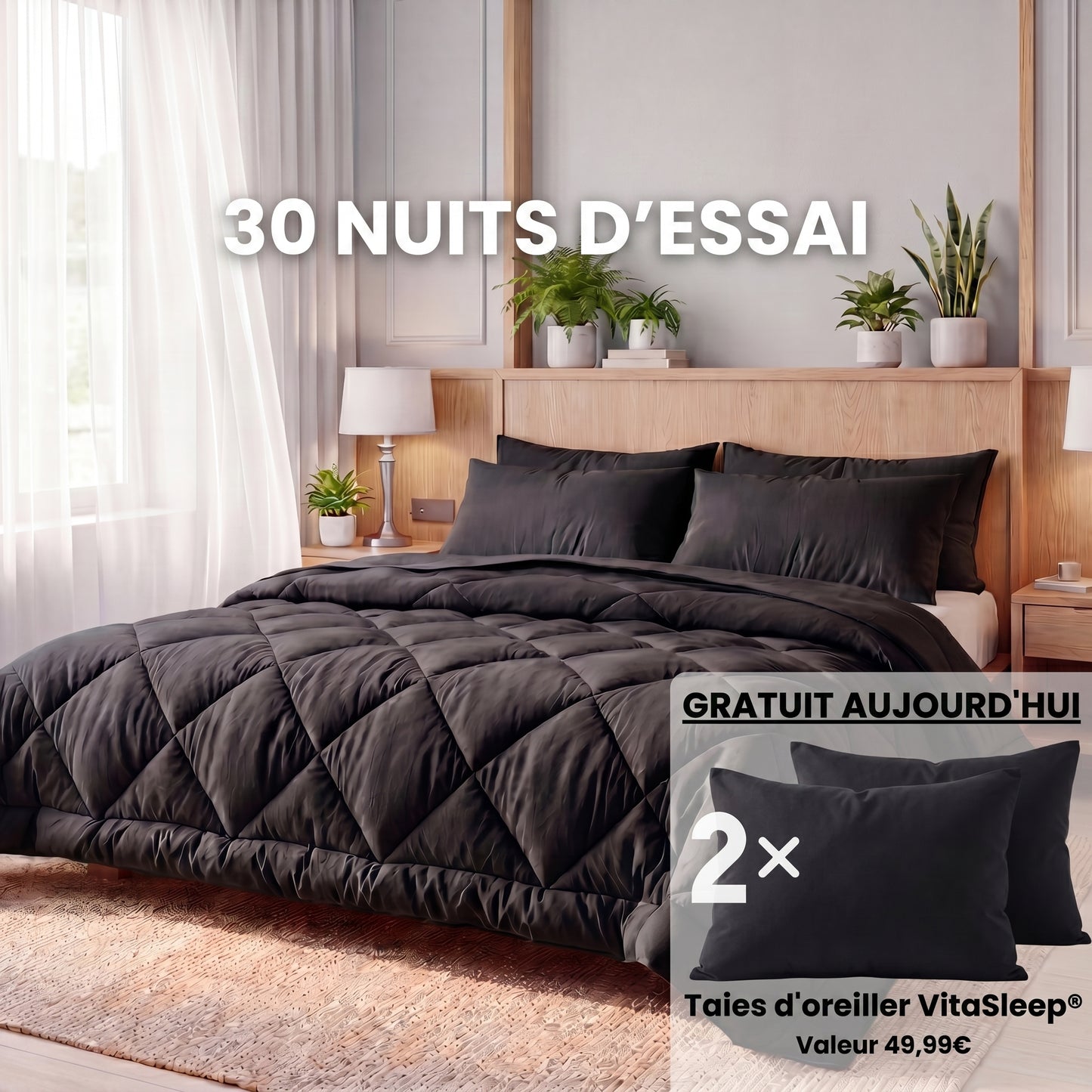 VitaSleep® – La couette 2 en 1 à séchage rapide qui élimine le besoin de housse.