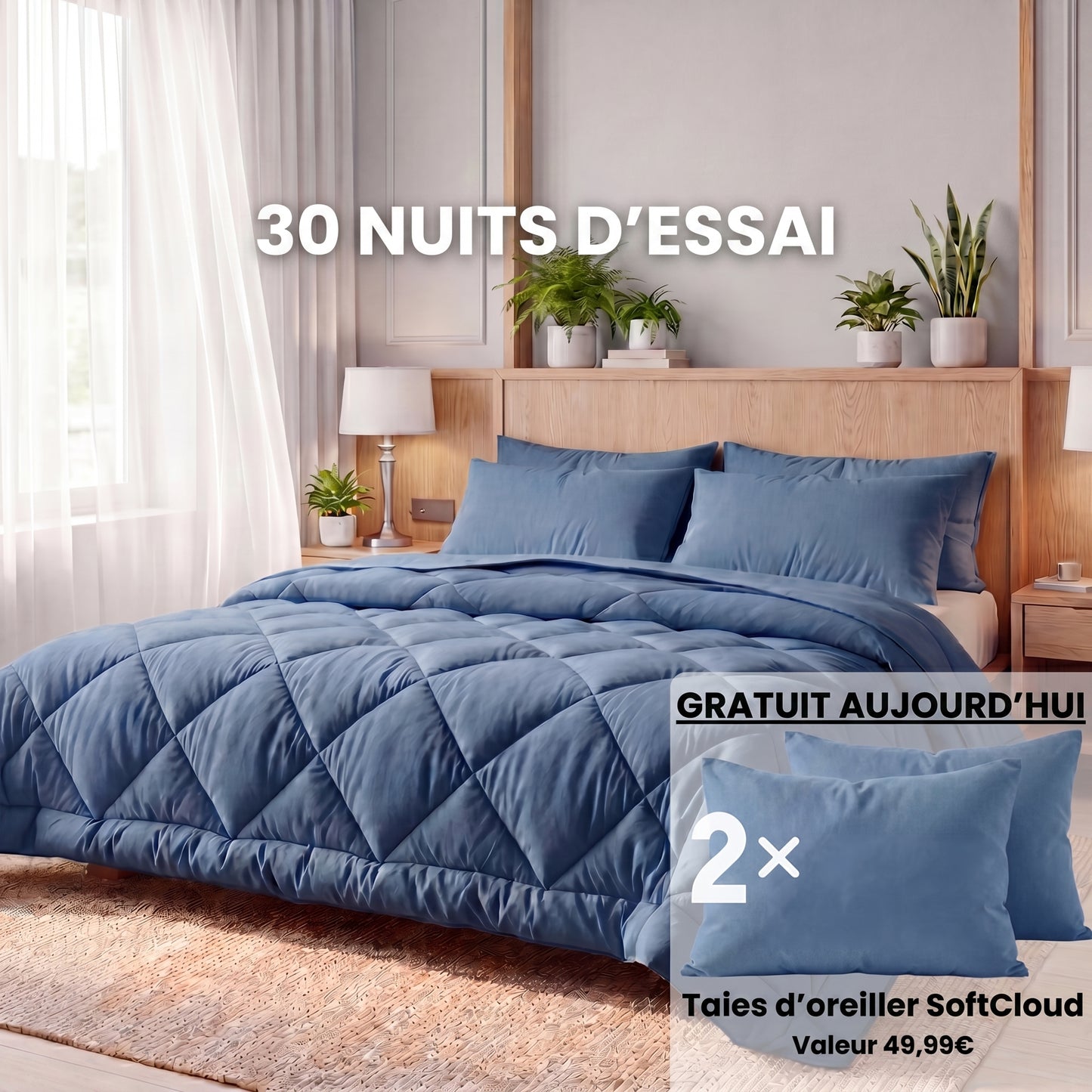 VitaSleep® – La couette 2 en 1 à séchage rapide qui élimine le besoin de housse.