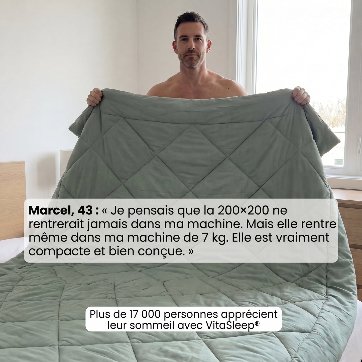 VitaSleep® – La couette 2 en 1 à séchage rapide qui élimine le besoin de housse.