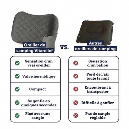 Oreiller de camping ultraléger
